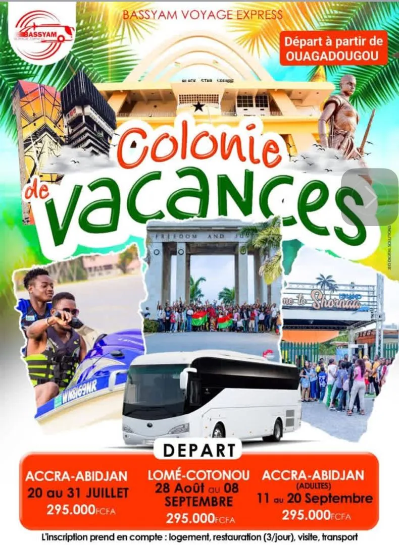Colonie vacances Lome - Cotonou